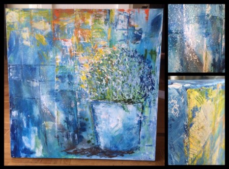 'En doft av solsken' 70x70 cm (4cm tjock) Pris:1'300 SEK