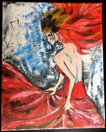 'Lady Dance' 41x33 cm (2cm tjock) Pris: 400 SEK
