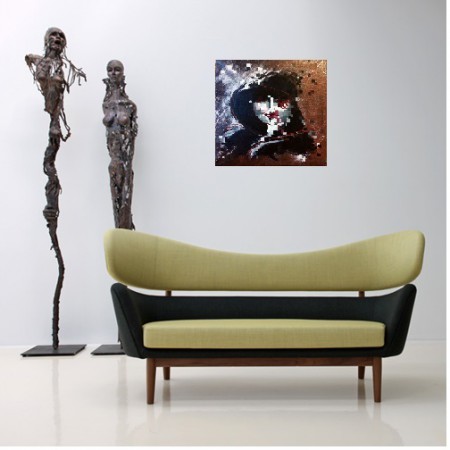 'Lady Pix' 50x50 (2cm tjock) Pris: 850 SEK